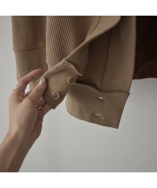 Lavish Gate（ラヴィッシュゲート）の「tops-04044　日本製　２way サーマル ベスト　ブラウン　モカ（ベスト・レディース・その他）」の15枚目の写真