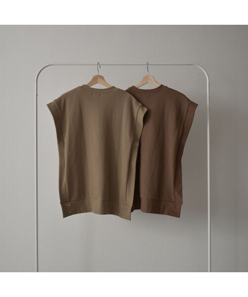 Lavish Gate（ラヴィッシュゲート）の「tops-04044　日本製　２way サーマル ベスト　ブラウン　モカ（ベスト・レディース・その他）」の12枚目の写真