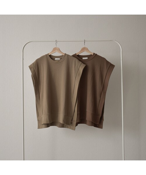 Lavish Gate（ラヴィッシュゲート）の「tops-04044　日本製　２way サーマル ベスト　ブラウン　モカ（ベスト・レディース・その他）」の11枚目の写真