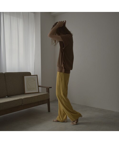 Lavish Gate（ラヴィッシュゲート）の「tops-04044　日本製　２way サーマル ベスト　ブラウン　モカ（ベスト・レディース・その他）」の10枚目の写真