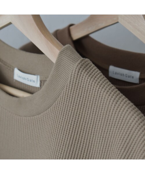 Lavish Gate（ラヴィッシュゲート）の「tops-04044　日本製　２way サーマル ベスト　ブラウン　モカ（ベスト・レディース・その他）」の14枚目の写真