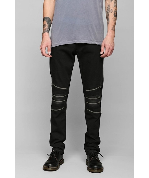 Tripp,Tripp NYC Knee Zip Black Skinny 