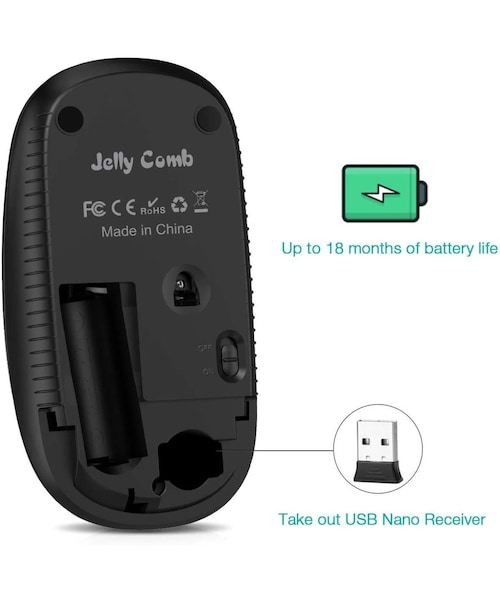no brand（ノーブランド）の「Jelly Comb 2.4Gスリムワイヤレスマウス