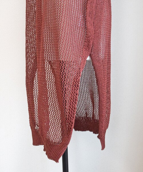 no brand(ノーブランド)の「メッシュニットロングベスト(ベスト・レディース・その他)」の10枚目の写真