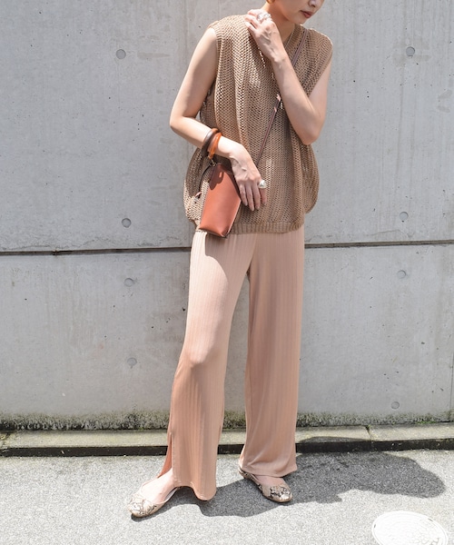 no brand（ノーブランド）の「プリーツスリットラフPT（その他パンツ・レディース・その他）」の10枚目の写真