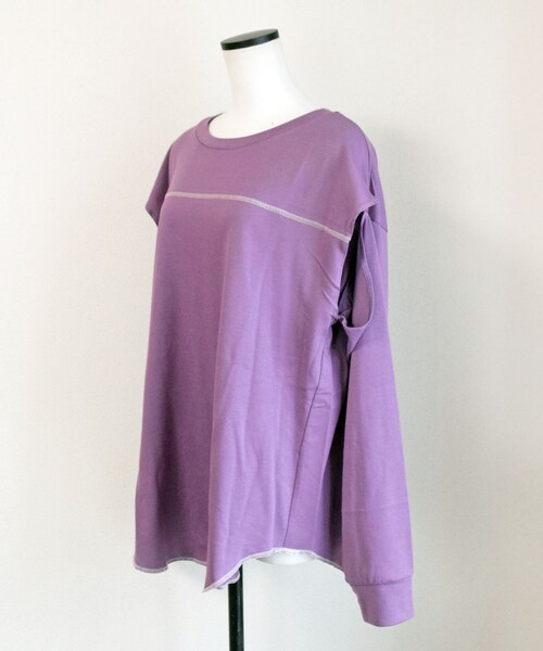 no brand（ノーブランド）の「スリットスリーブTOPS（Tシャツ/カットソー・レディース・その他）」の13枚目の写真