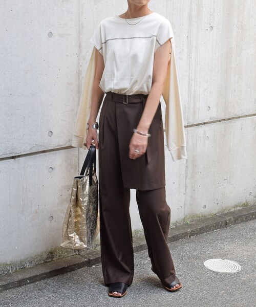 no brand（ノーブランド）の「スリットスリーブTOPS（Tシャツ/カットソー・レディース・その他）」の7枚目の写真