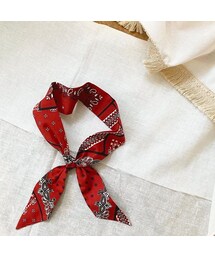 Handmade | BANDANA PRINT(COTTON) SCARF TIE / RED(バンダナ/スカーフ)