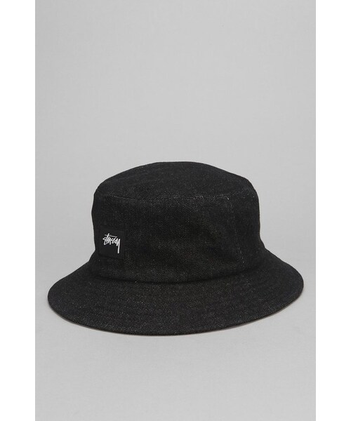 STUSSY（ステューシー）の「Stussy Denim Bucket Hat（帽子・メンズ・BLACK・L/XL/S/M）」の4枚目の写真