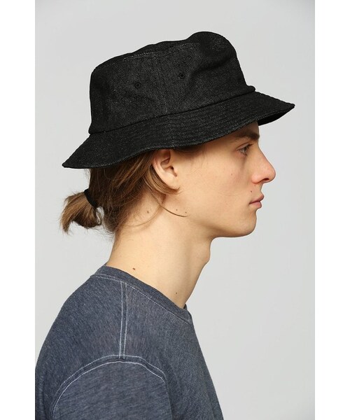 STUSSY（ステューシー）の「Stussy Denim Bucket Hat（帽子・メンズ・BLACK・L/XL/S/M）」の2枚目の写真