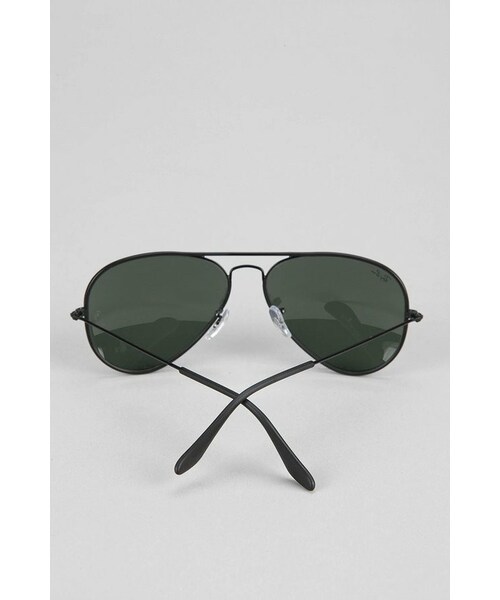 Ray-Ban（レイバン）の「Ray-Ban Acetate Original Black Lens Aviator Sunglasses（サングラス・メンズ・BLACK・ONE SIZE）」の2枚目の写真