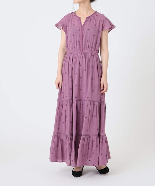 ☆お値下げ中 SLOBE IENA コットンエンブロイダリーティアードワンピース SLOBE IENA コットンエンブロイダリーティアードワンピース