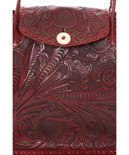 GRACE CONTINENTAL（グレースコンチネンタル）の「カービングトラペーズM（バッグ・レディース・ボルドー/ネイビー/グレー/ブラック・F）」の9枚目の写真