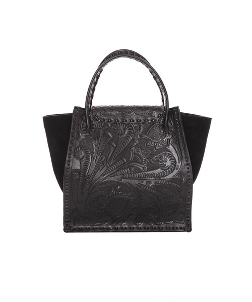 GRACE CONTINENTAL（グレースコンチネンタル）の「カービングトラペーズM（バッグ・レディース・ボルドー/ネイビー/グレー/ブラック・F）」の21枚目の写真