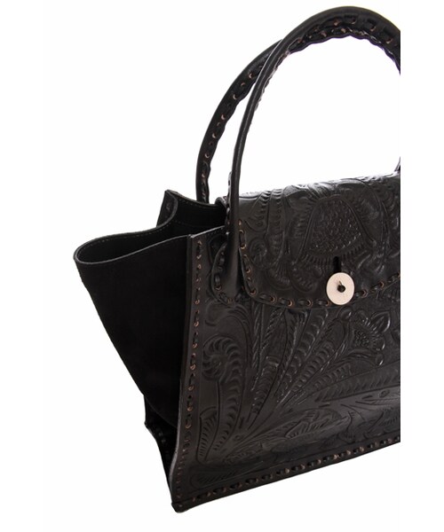 GRACE CONTINENTAL（グレースコンチネンタル）の「カービングトラペーズM（バッグ・レディース・ボルドー/ネイビー/グレー/ブラック・F）」の22枚目の写真