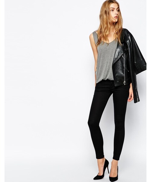 MANGO（マンゴ）の「Mango Supersoft Skinny Jean（デニムパンツ・black・36-US 4/34-US 2）」の3枚目の写真