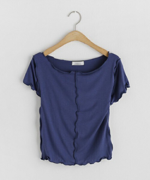 DHOLIC（ディーホリック）の「ウェーブスリムTシャツ（Tシャツ/カットソー・レディース・ホワイト/グリーン/ブラウン/ブルー/ブラック・FREE）」の5枚目の写真