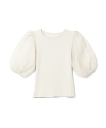 GRL | パフスリーブ切替えデザイントップス(Tシャツ/カットソー)