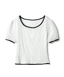 GRL | シャーリングパイピングトップス(Tシャツ/カットソー)