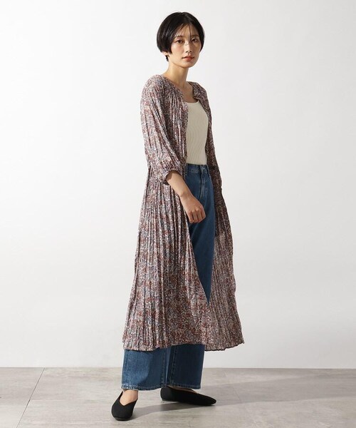 OZOC（オゾック）の「[洗える]オーガニックコットンフレアデニムパンツ（パンツ・レディース・ライトブルー(091)/ネイビー(093)/モデル情報:身長160cm 着用サイズ38(M)/モデル情報:身長167cm 着用サイズ38(M)/モデル情報:身長163cm 着用サイズ38(M)/モデル情報:身長168cm 着用サイズ38(M)・38(M)/40(L)）」の13枚目の写真