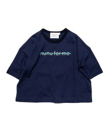 nunuforme / Exclusive Item "NOT nunu for me T-shirt" mb016 NAVY