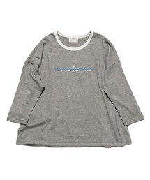 nunuforme / Exclusive Item "NOT nunu for me T-shirt" mb016 TOP GREY  (ウィメンズ,メンズ)