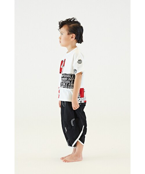 garcon la raison（ギャルソン・ラ・レゾン）の「ワイドパンツ（キッズ）（その他パンツ・キッズ・ブラック・110cm）」の2枚目の写真