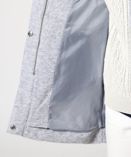 GLOBAL WORK（グローバルワーク）の「【イタリア製スライバーニット使用】スライバーナカワタコート（ジャケット/アウター・レディース・ライトグレー15/チャコールグレー19/ブルー85/ネイビー88・Ｓ/Ｍ/Ｌ）」の12枚目の写真
