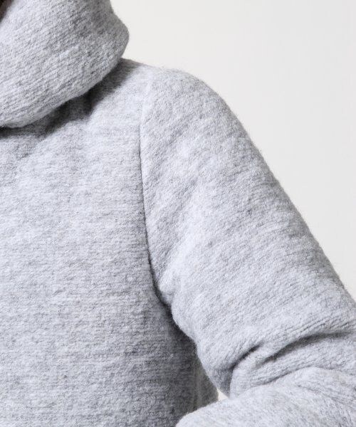 GLOBAL WORK（グローバルワーク）の「【イタリア製スライバーニット使用】スライバーナカワタコート（ジャケット/アウター・レディース・ライトグレー15/チャコールグレー19/ブルー85/ネイビー88・Ｓ/Ｍ/Ｌ）」の8枚目の写真