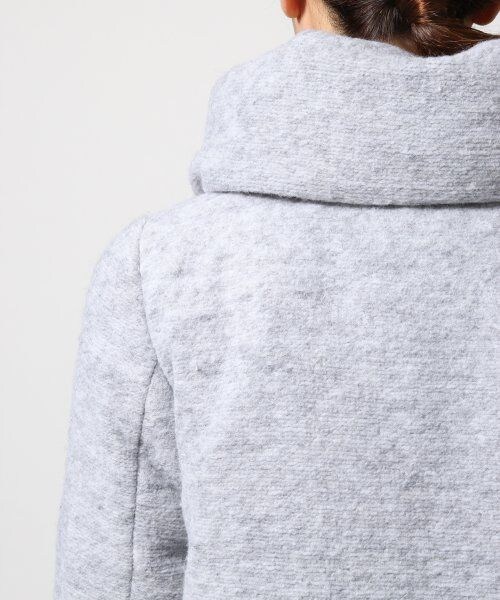 GLOBAL WORK（グローバルワーク）の「【イタリア製スライバーニット使用】スライバーナカワタコート（ジャケット/アウター・レディース・ライトグレー15/チャコールグレー19/ブルー85/ネイビー88・Ｓ/Ｍ/Ｌ）」の13枚目の写真