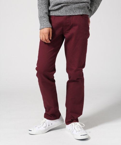RAGEBLUE(レイジブルー)の「カラースリム5ポケFW(パンツ・メンズ・ブラック/ワイン/ベージュ/オリーブ・S(28インチ)/M(30インチ)/L(32インチ)/XL(34インチ))」の4枚目の写真