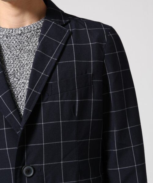 RAGEBLUE（レイジブルー）の「TRチェスターコート（ジャケット/アウター・メンズ・グレー/ネイビー/ネイビーチェック・Ｍ/Ｌ）」の10枚目の写真