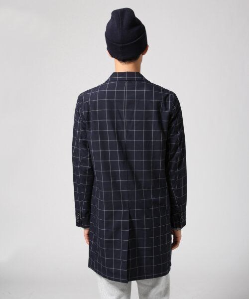 RAGEBLUE（レイジブルー）の「TRチェスターコート（ジャケット/アウター・メンズ・グレー/ネイビー/ネイビーチェック・Ｍ/Ｌ）」の5枚目の写真