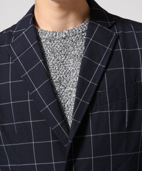 RAGEBLUE（レイジブルー）の「TRチェスターコート（ジャケット/アウター・メンズ・グレー/ネイビー/ネイビーチェック・Ｍ/Ｌ）」の9枚目の写真