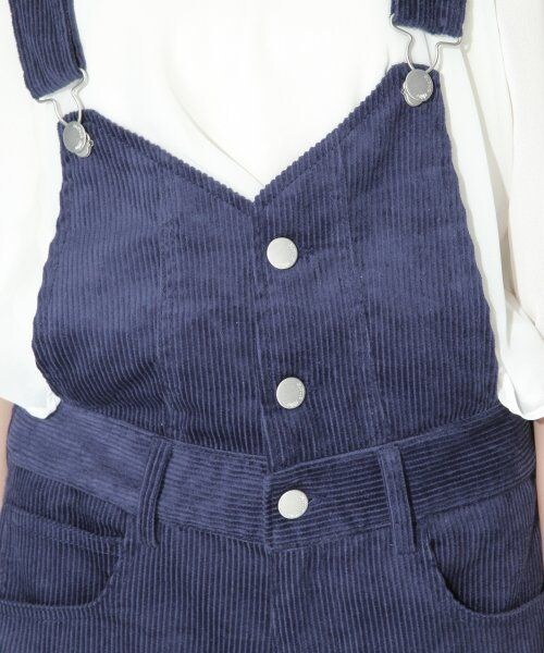 repipi armario（レピピ アルマリオ）の「コーデュロイサロペショーパン（ワンピース/ドレス・レディース・ホワイトベージュ/ベージュ/ネイビー・ＸＳ/Ｓ/Ｍ）」の7枚目の写真