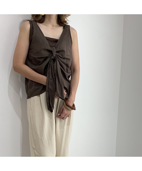 no brand（ノーブランド）の「2wayリボンタンクトップ（タンクトップ・レディース・その他）」の8枚目の写真