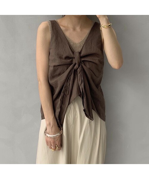 no brand（ノーブランド）の「2wayリボンタンクトップ（タンクトップ・レディース・その他）」の6枚目の写真