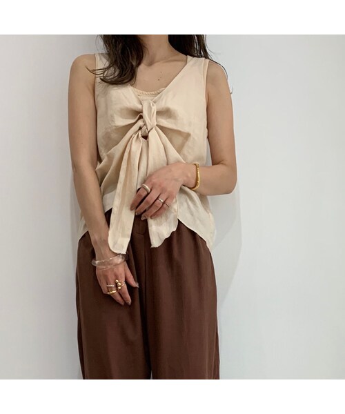 no brand（ノーブランド）の「2wayリボンタンクトップ（タンクトップ・レディース・その他）」の2枚目の写真