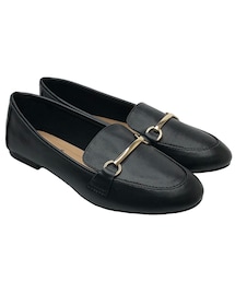 DESTIN SHOES | ゴールドパーツ ローファー パンプス 【ブラック】(パンプス)