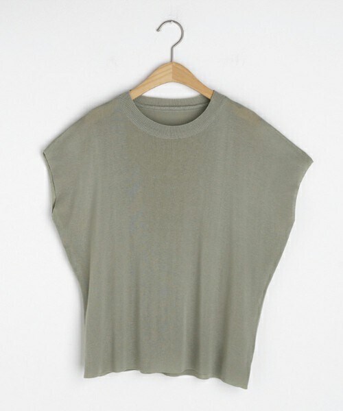 DHOLIC（ディーホリック）の「ショートスリーブニット（ニット/セーター・レディース・ホワイト/ブラック/グリーン・FREE）」の3枚目の写真