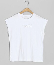 DHOLIC | レタリングロールアップTシャツ(Tシャツ/カットソー)