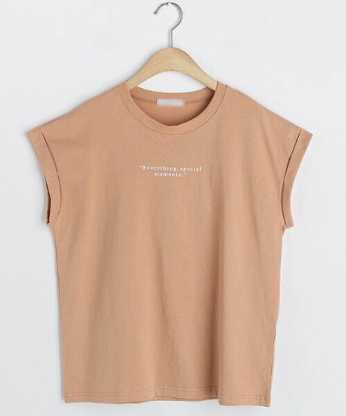 DHOLIC（ディーホリック）の「レタリングロールアップTシャツ（Tシャツ/カットソー・レディース・ホワイト/グリーン/ピンク/ブルー・FREE）」の4枚目の写真