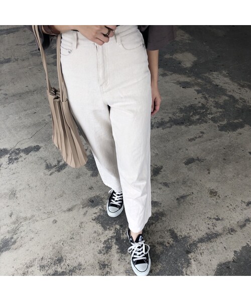 copine（コピン）の「シンプルカジュアル！ハイウエストストレートデニムパンツ(2size)【クリックポスト対象商品】（その他パンツ・レディース・その他）」の5枚目の写真