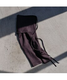 pocket wrap skirt -Carbon gray-