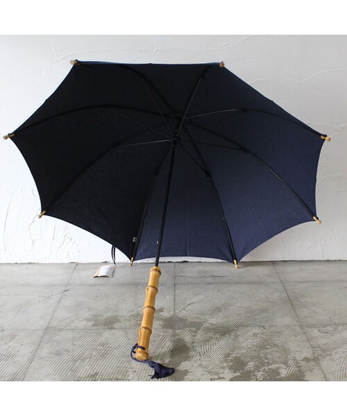 傳 tutaee（ツタエ）の「ツタエノヒガサ てんぐのたすき 日傘 #武州藍 