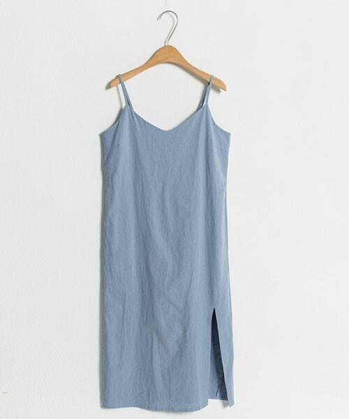 DHOLIC STYLE（ディーホリックスタイル）の「[redit] リネン混ウエストストラップワンピース（ワンピース・レディース・ベージュ/ホワイト/ブルー・FREE）」の3枚目の写真