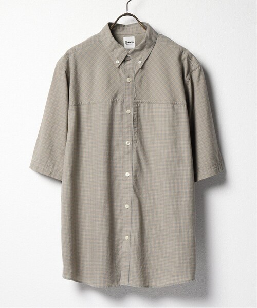 Oriens JOURNAL STANDARD(オリエンス ジャーナルスタンダード)の「Wide Check S/S SH:シャツ(トップス・ベージュ/フリー/在庫あり)」の3枚目の写真