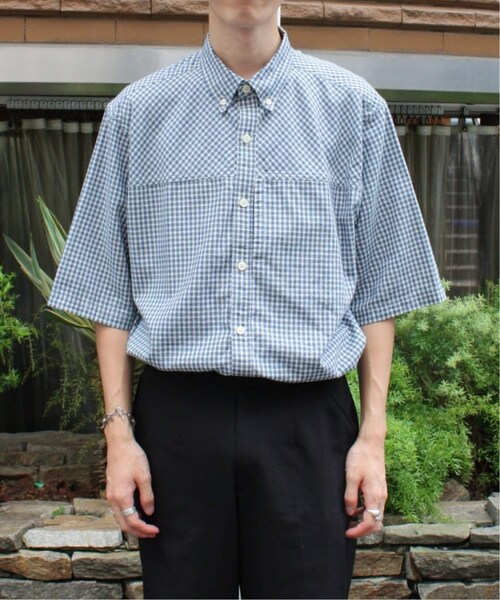 Oriens JOURNAL STANDARD(オリエンス ジャーナルスタンダード)の「Wide Check S/S SH:シャツ(トップス・ベージュ/フリー/在庫あり)」の2枚目の写真