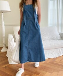 DHOLIC STYLE | [naning9] デニムストラップロングワンピース(ワンピース)