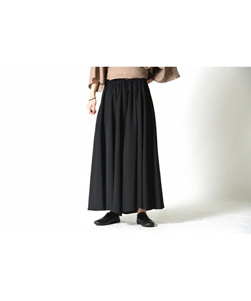 dairikuBISHOOL wool gabardine long skirt